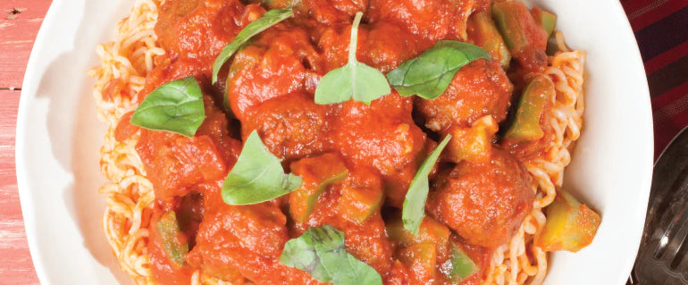 Healthy Low crab Spaghetti and Meatballs Recipe