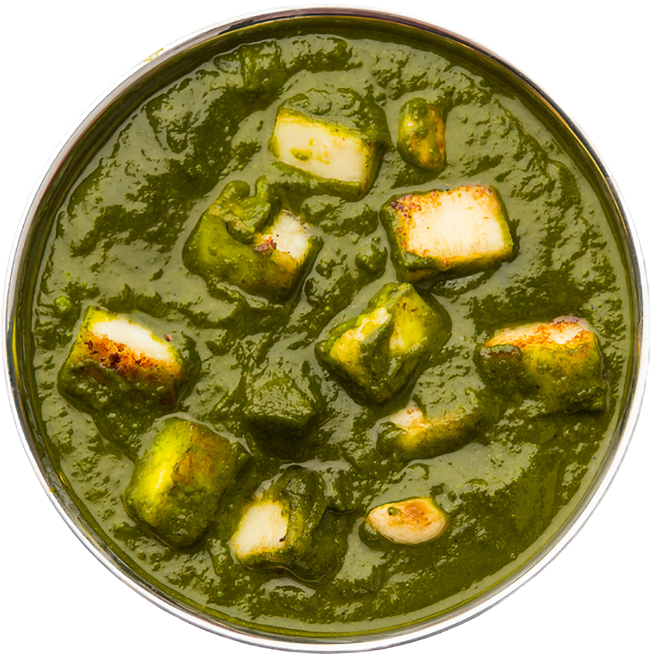 Spinach and Indian Cheese Curry: Saag Paneer