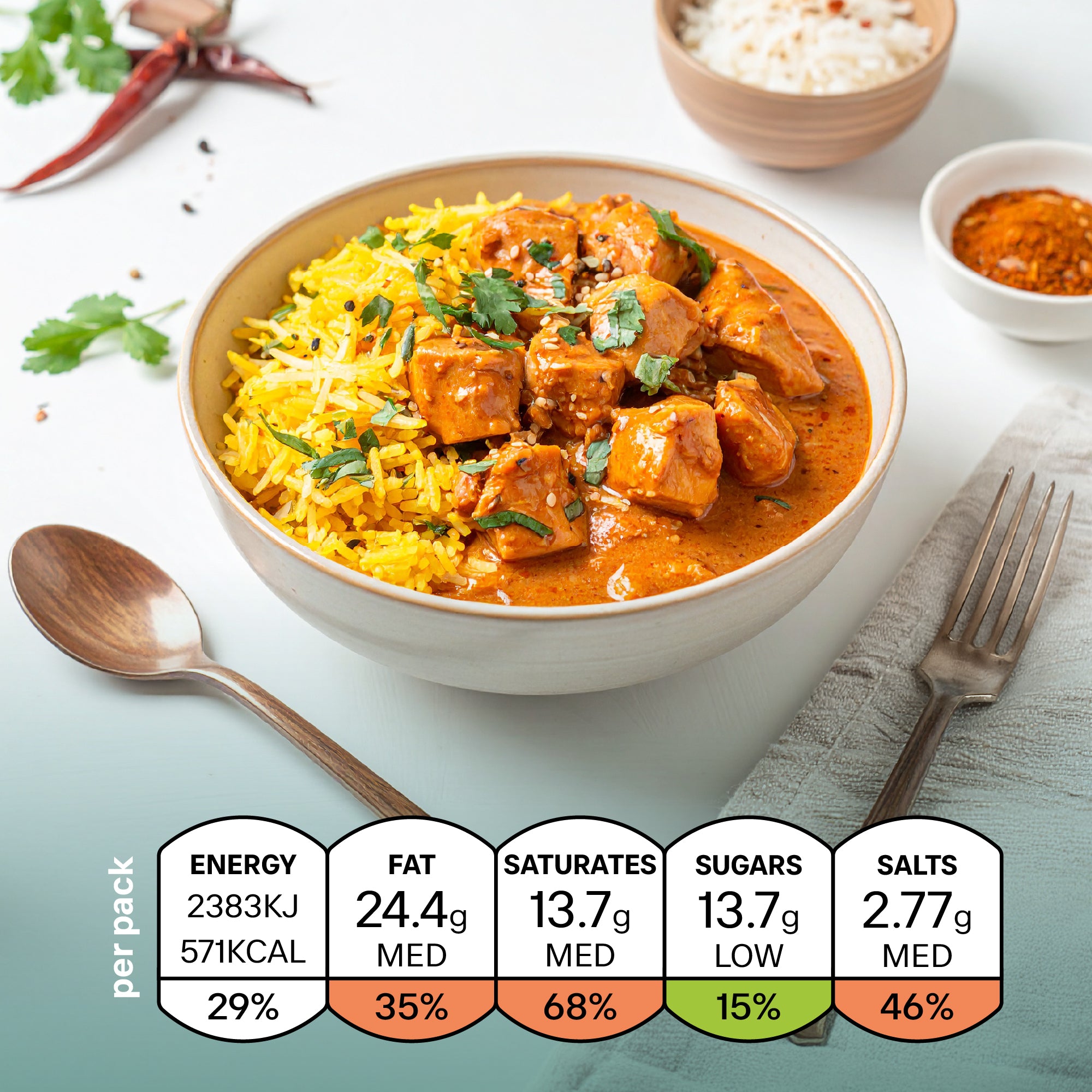 Chicken Tikka Masala & yellow Rice