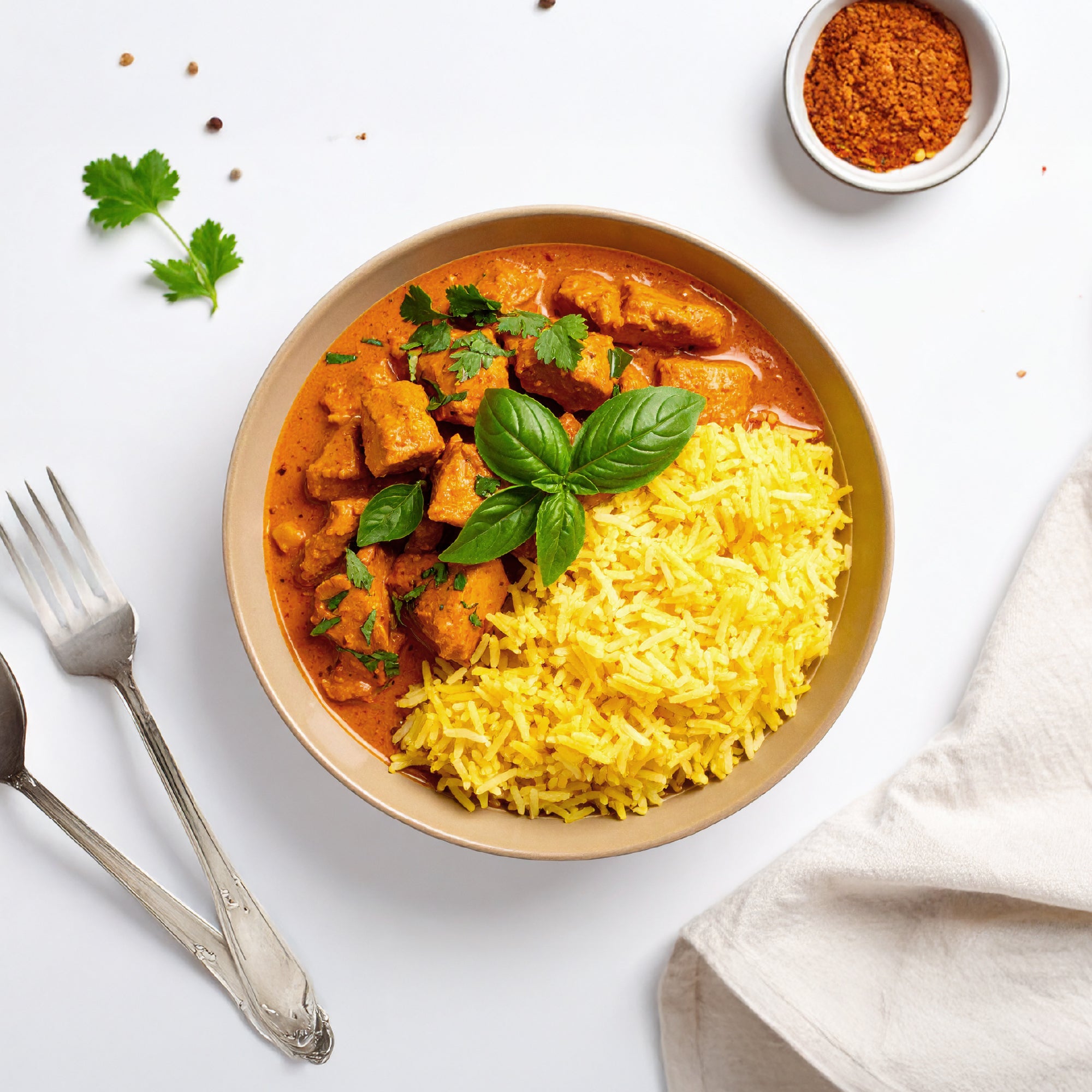 Chicken Tikka Masala & yellow Rice