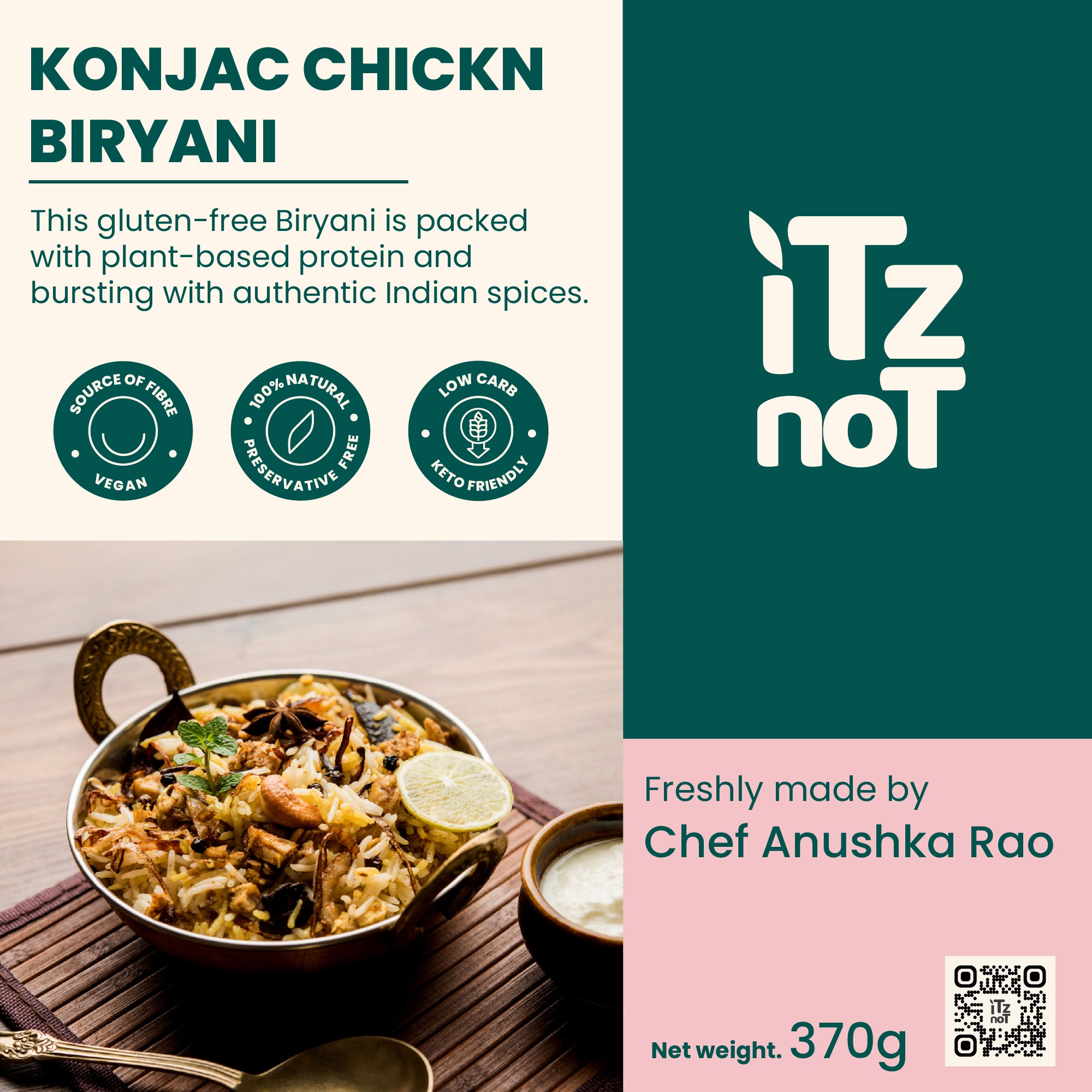 Konjac Chick'n Biryani