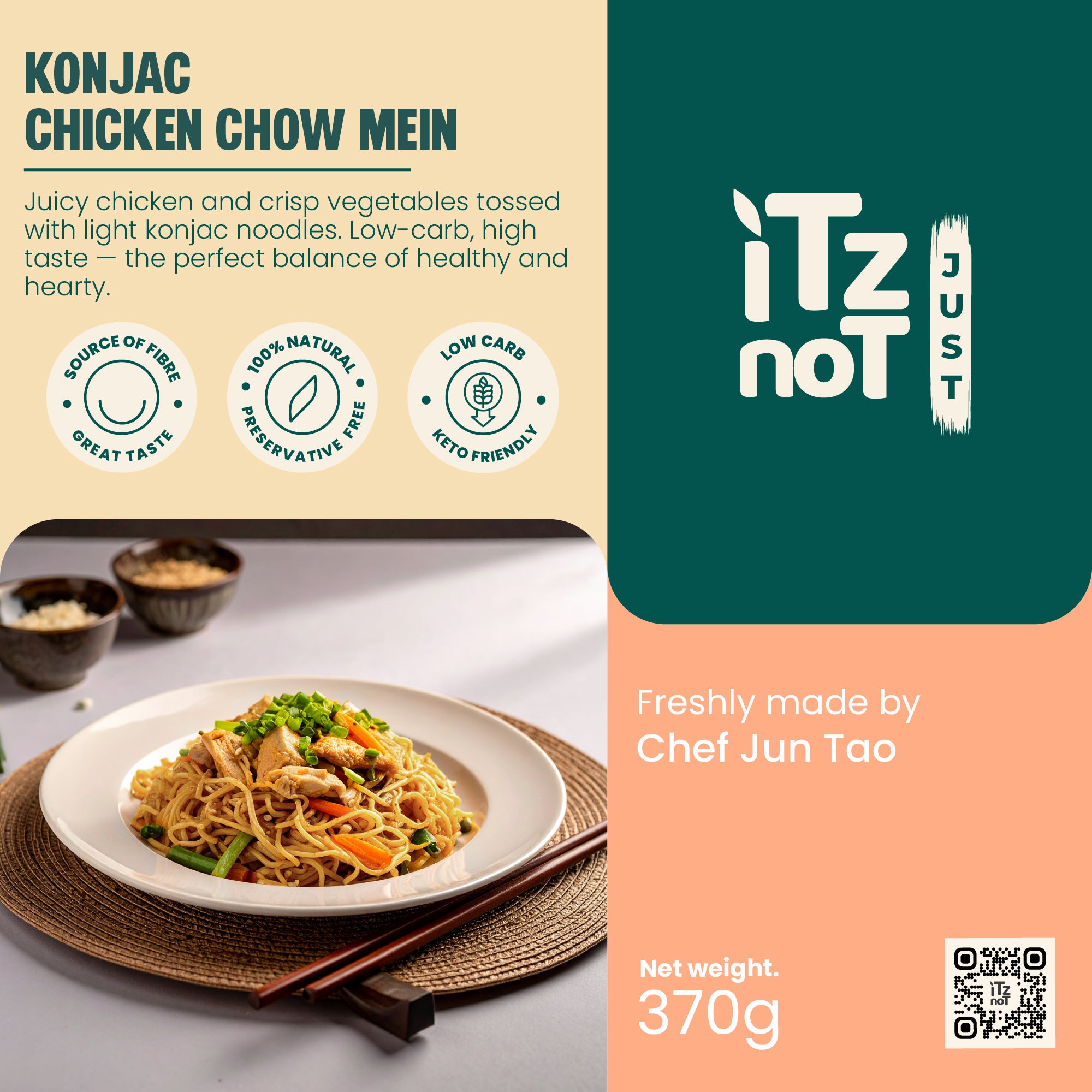 Konjac Chicken Chow Mein