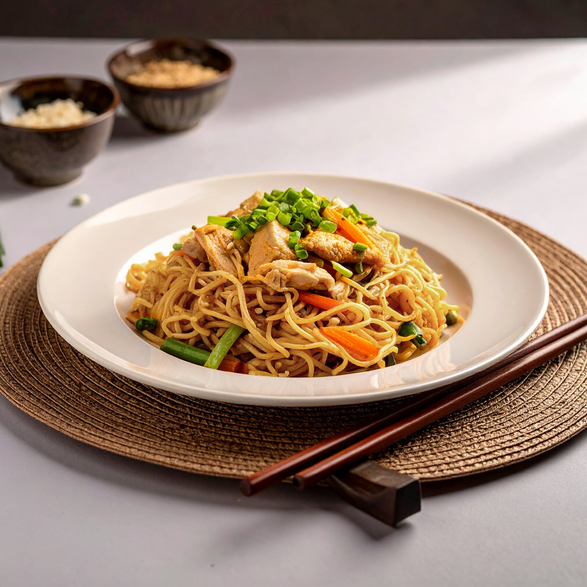 Konjac Chicken Chow Mein