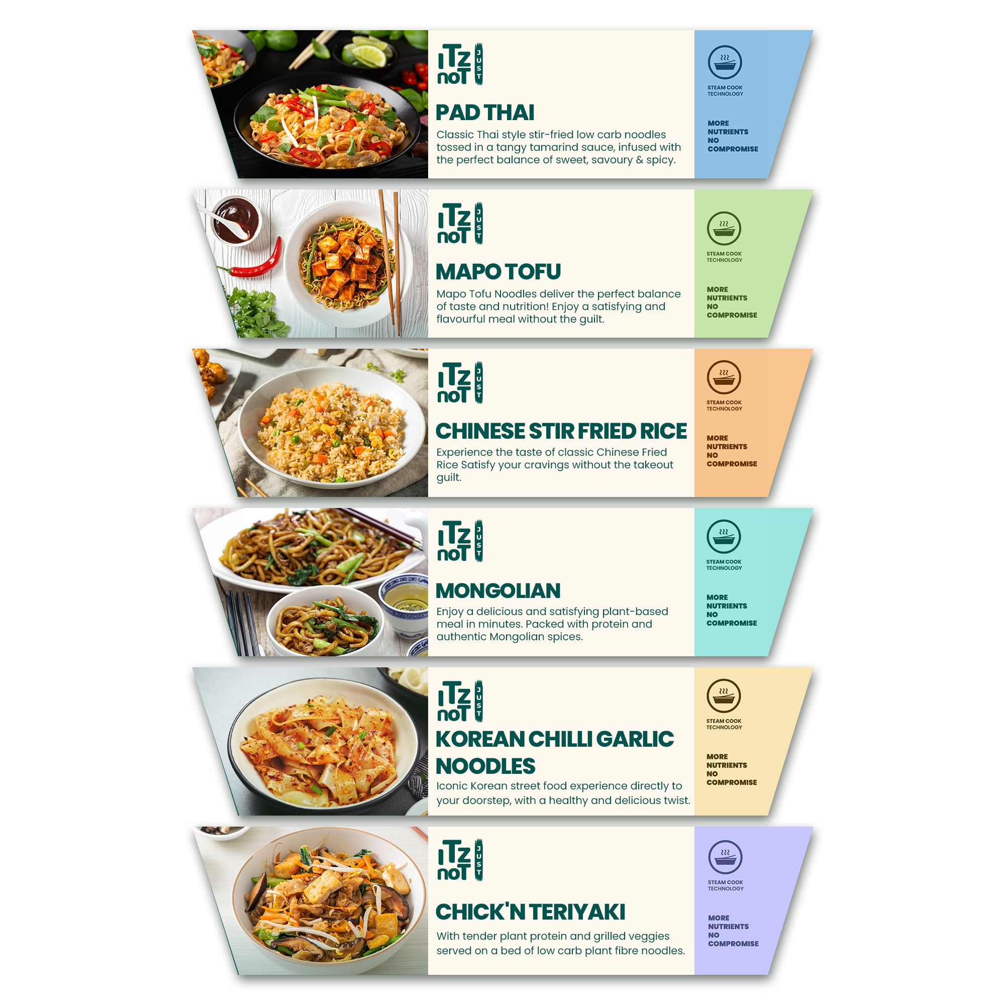 The Asian Collection - Low Carb Fresh Meals Combo