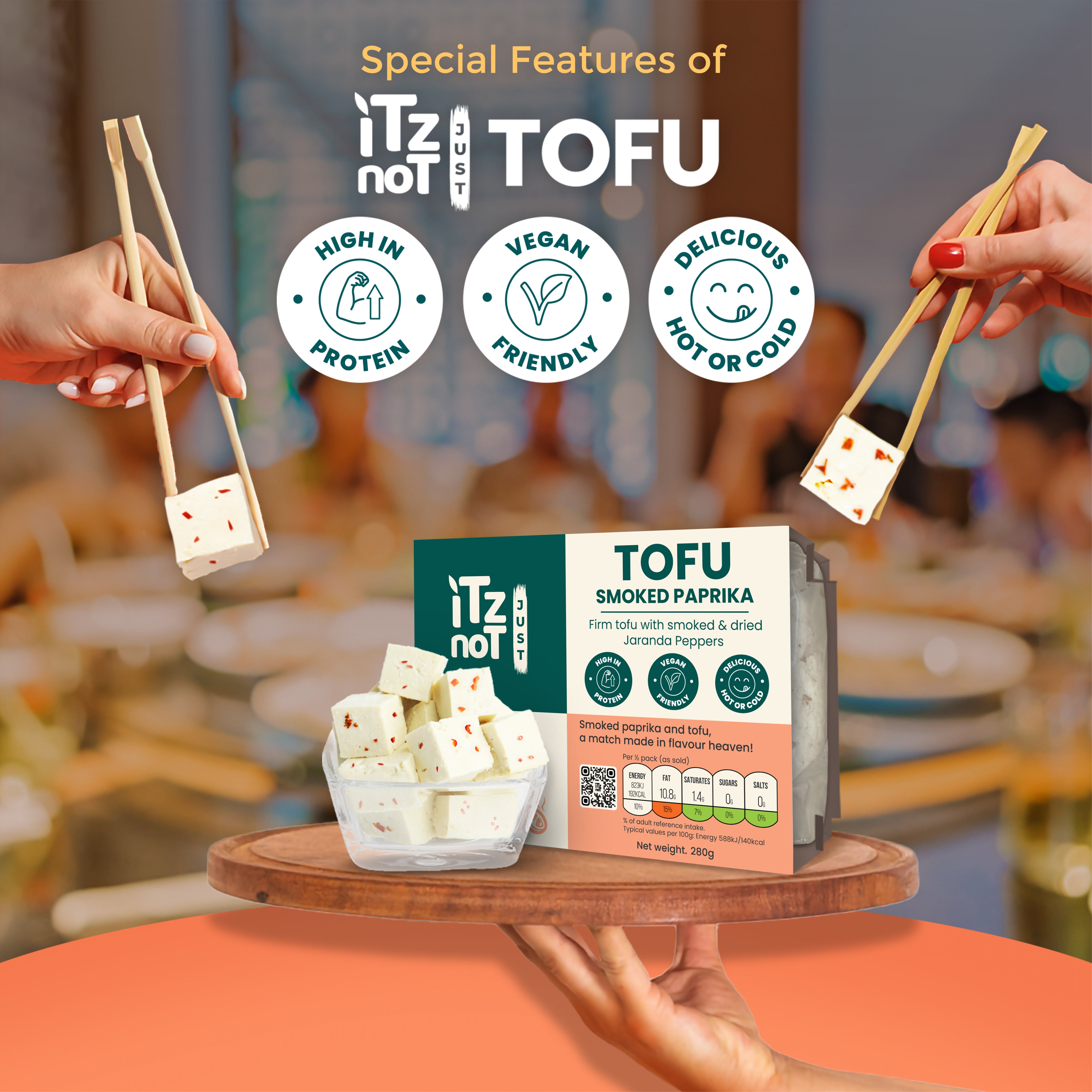iTz noT Just Tofu Combo Pack. 6 Flavourful High Protein Dairy Free Tofu