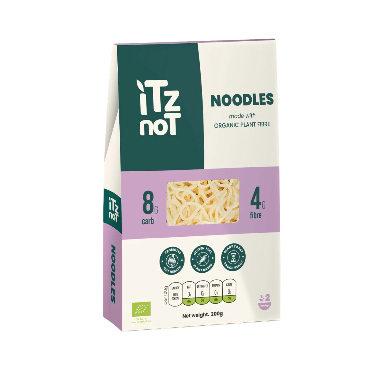 iTz noT Noodles Organic Plant Fibre Yam, Ready to Eat, 100% Natural, Gluten Free, 200g