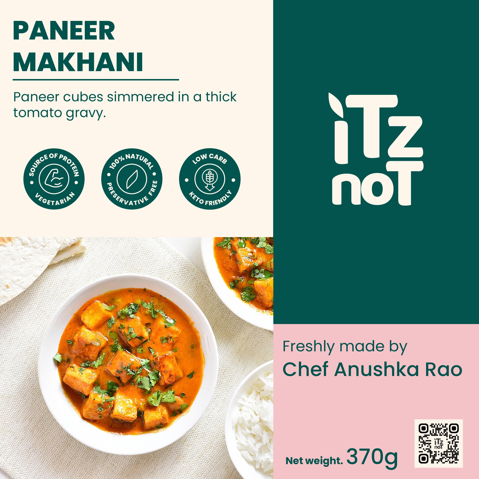 Butter Paneer (Indian Cheese): Paneer Makhani