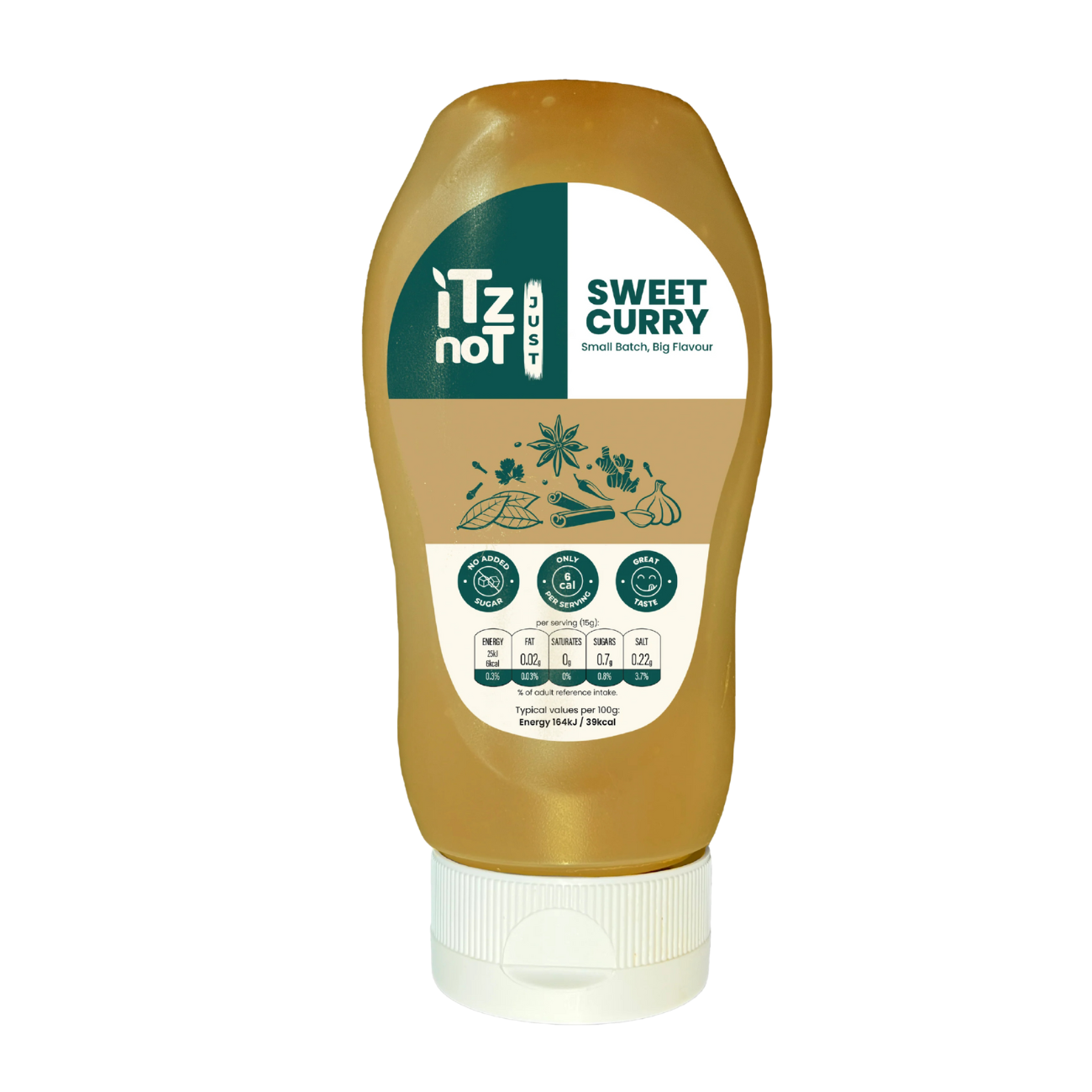 iTz noT Sweet Curry Sauce, The Irresistible Vegan Curry Sauce Sensation, Natural and Healthy Condiment, Authentic Curry Based Flavour, Pack of 300ML