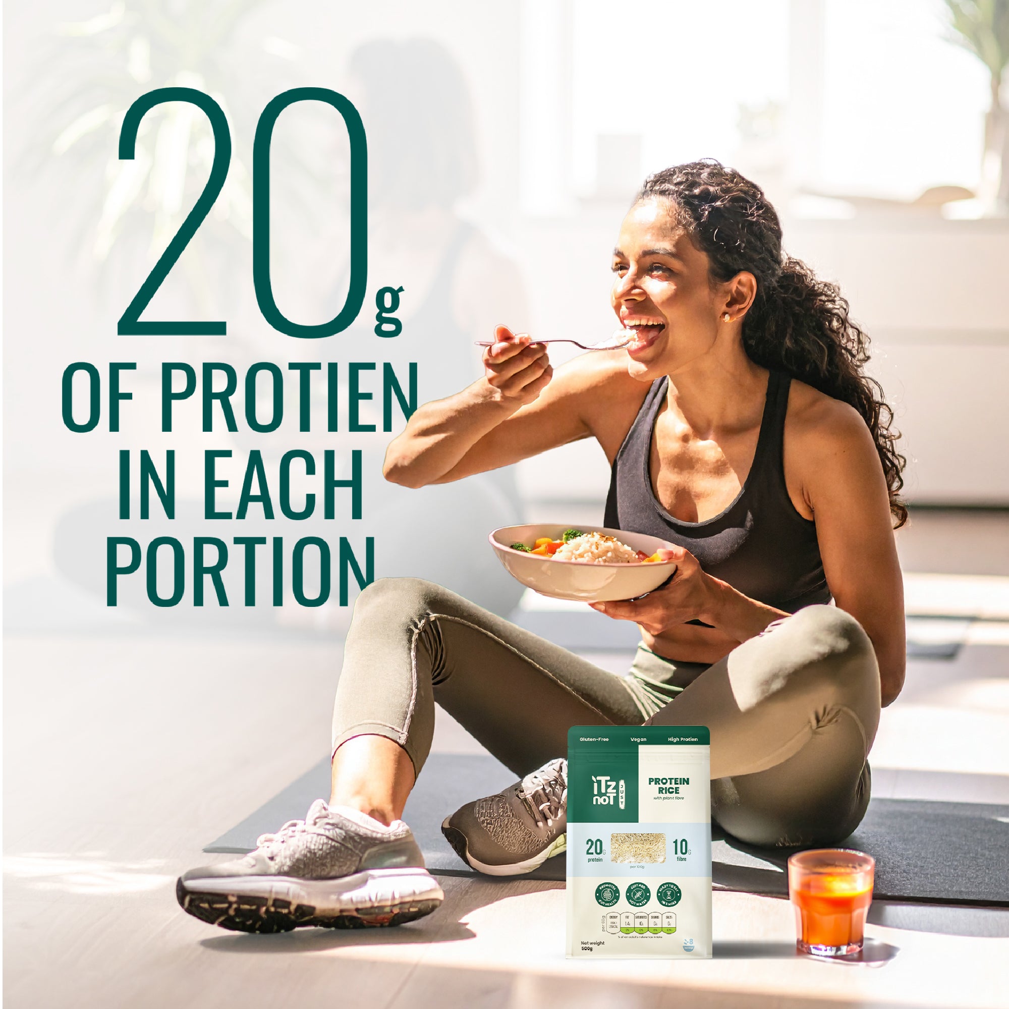 iTz noT Just Protein Rice: Power Up Your Meals with Plant-Based Protein & Fiber.