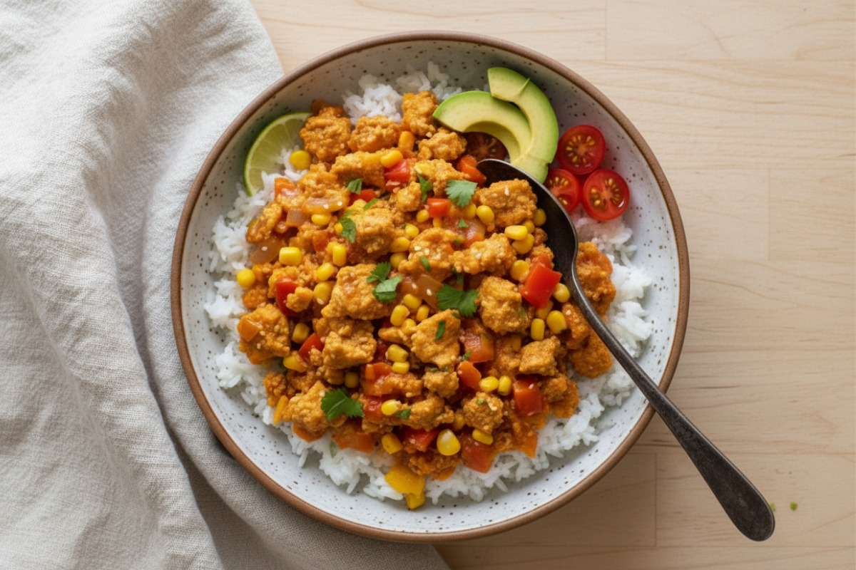 High-Protein Southwest Breakfast Scramble