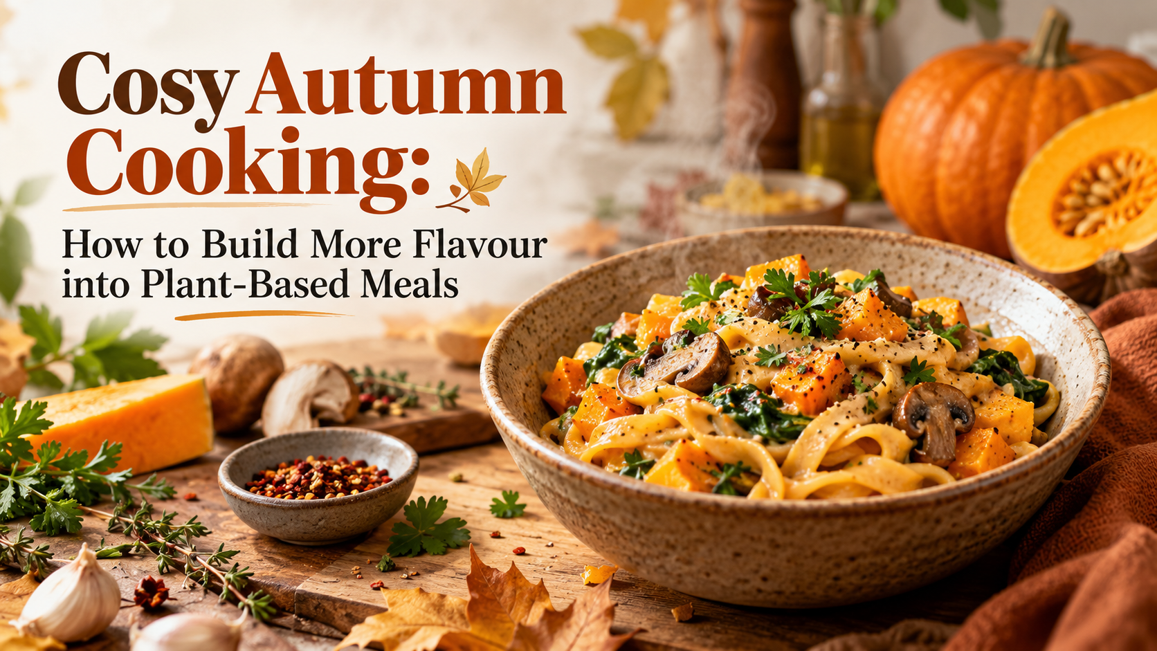 Cosy Autumn Cooking: How to Build More Flavour into Plant-Based Meals
