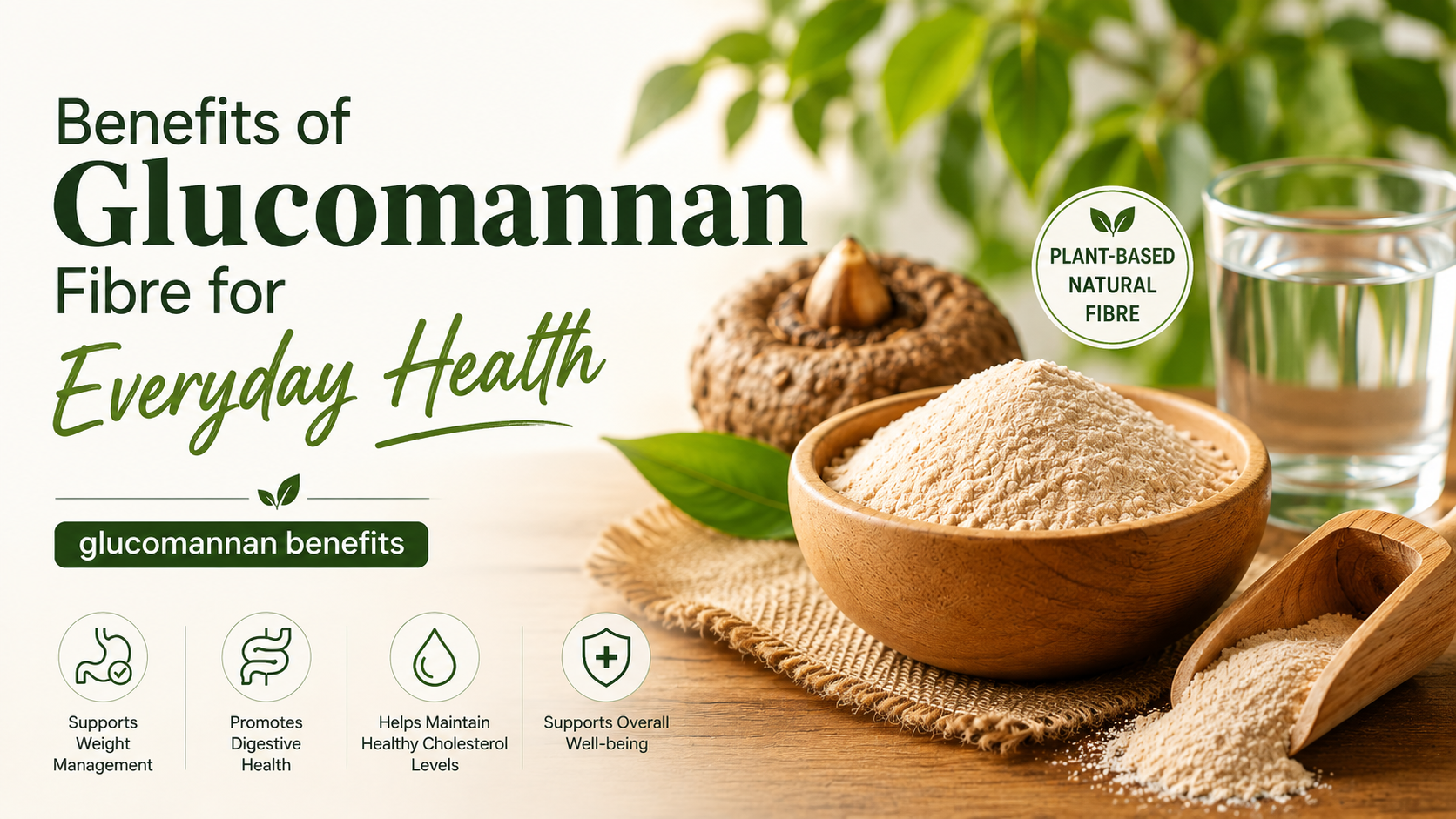 Benefits of Glucomannan Fibre for Everyday Health