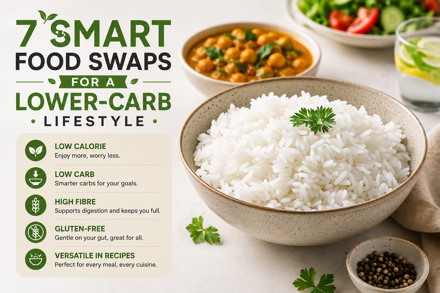 7 Smart Food Swaps for a Lower-Carb Lifestyle