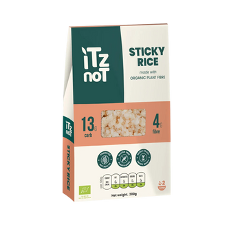 iTz noT Sticky Rice, Organic Plant Fibre Yam, Ready to Eat, 100% Natural, Gluten Free, 200g