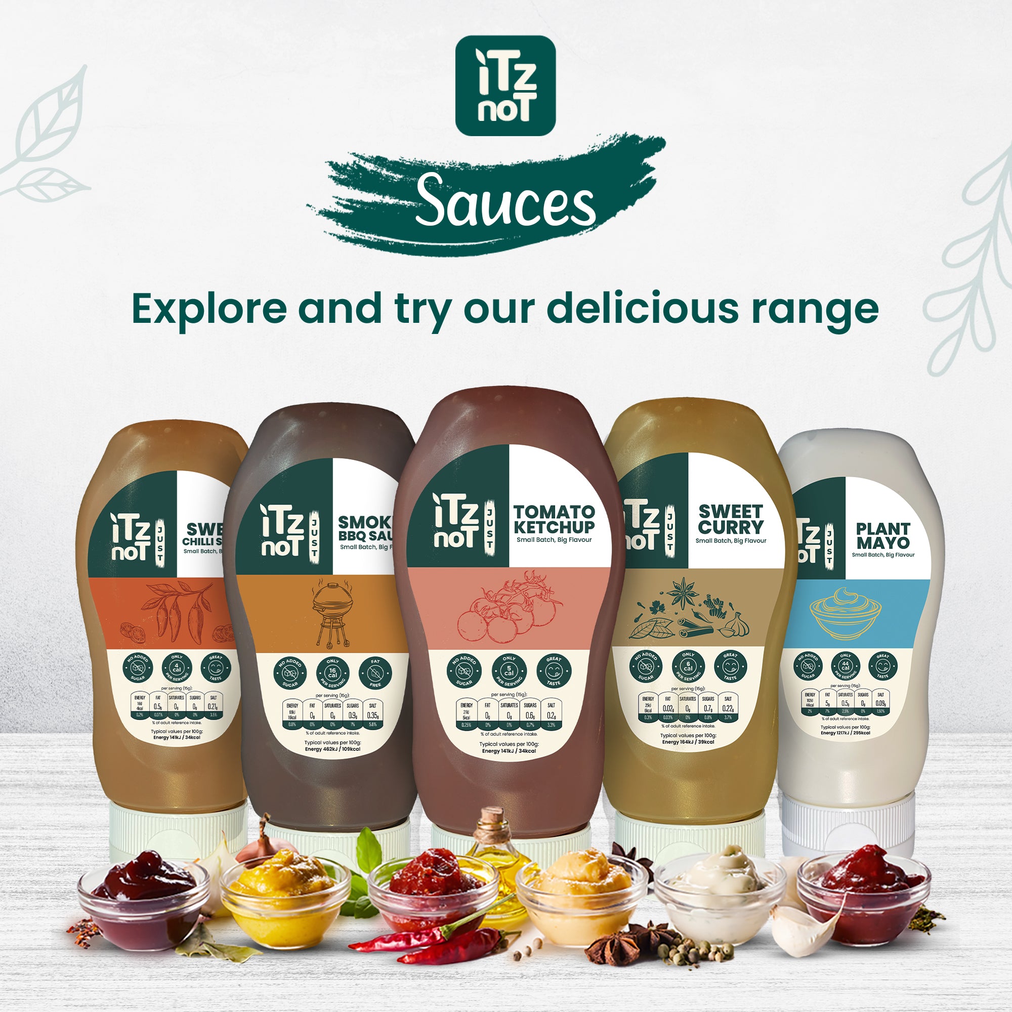 iTz noT Sweet Curry Sauce, The Irresistible Vegan Curry Sauce Sensation, Natural and Healthy Condiment, Authentic Curry Based Flavour, Pack of 300ML