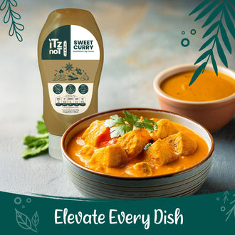 iTz noT Sweet Curry Sauce, The Irresistible Vegan Curry Sauce Sensation, Natural and Healthy Condiment, Authentic Curry Based Flavour, Pack of 300ML