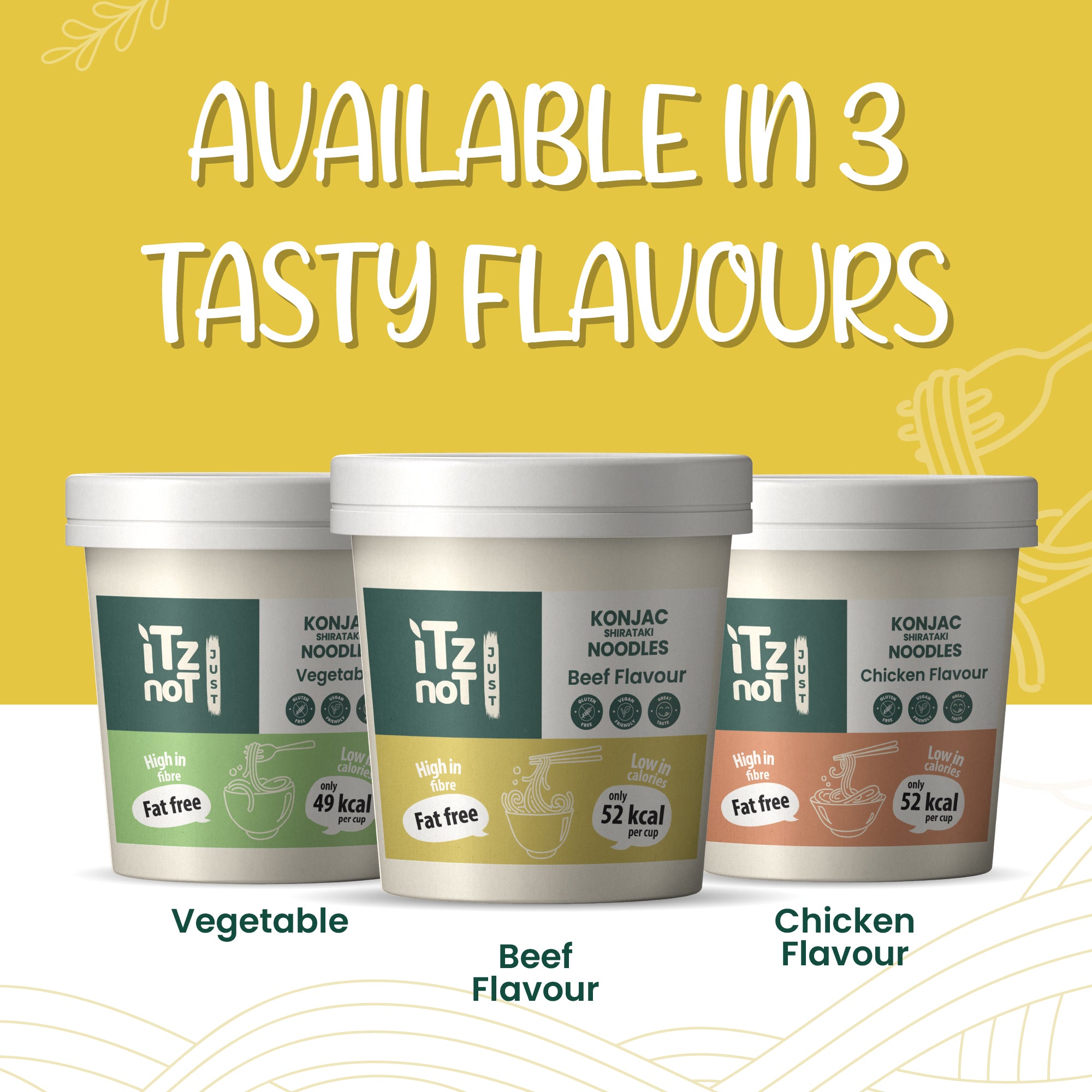 iTz noT Just Pot Noodle Konjac / Shirataki Beef Flavour