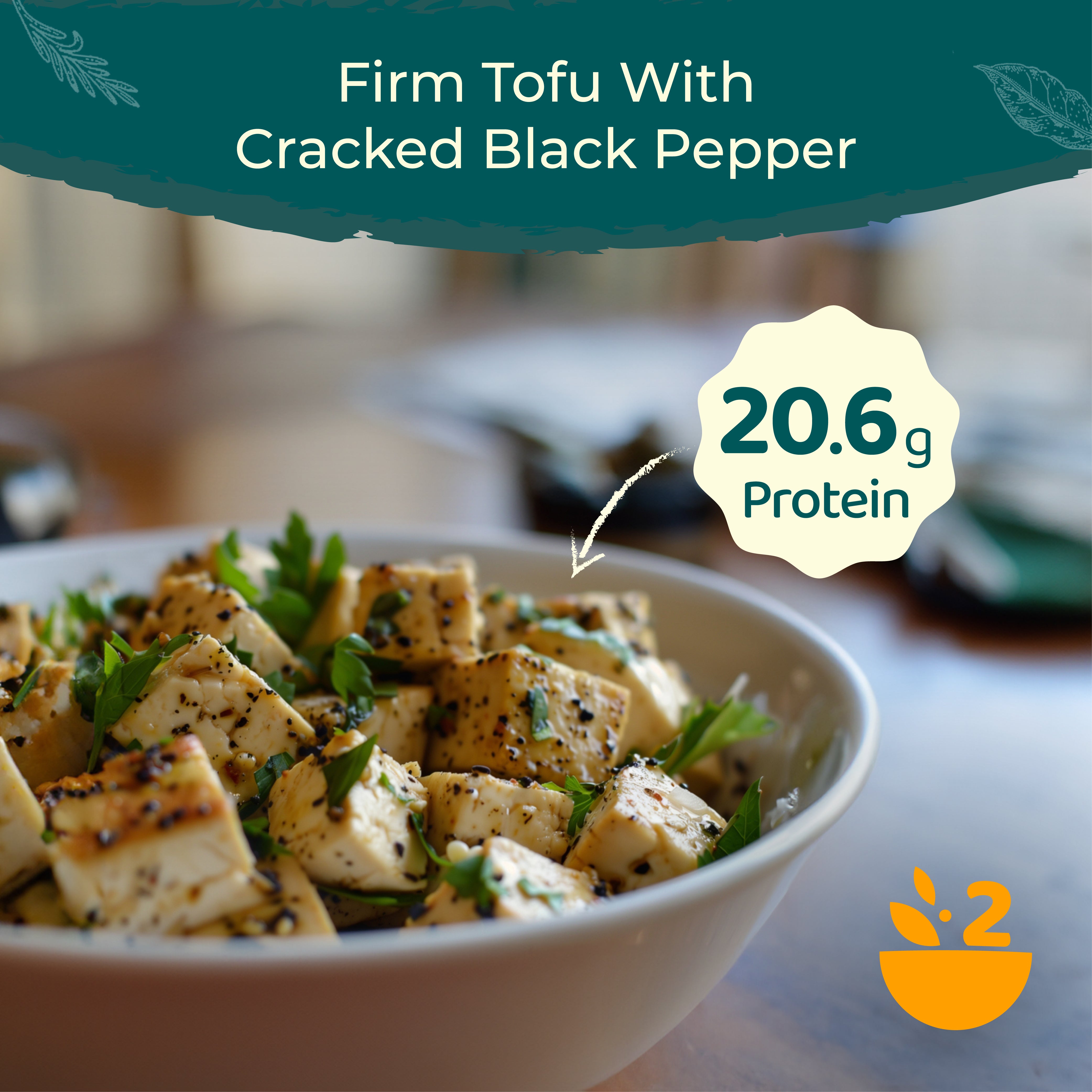 'iTz noT Just' Tofu - It's Black Pepper Tofu. Firm, Vegan, High Protein Tofu With Cracked Black Paper.