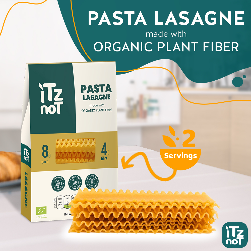 iTz noT Pasta Lasagne Organic Plant Fibre Yam, Ready to Eat, 100% Natural, Gluten Free, 200g