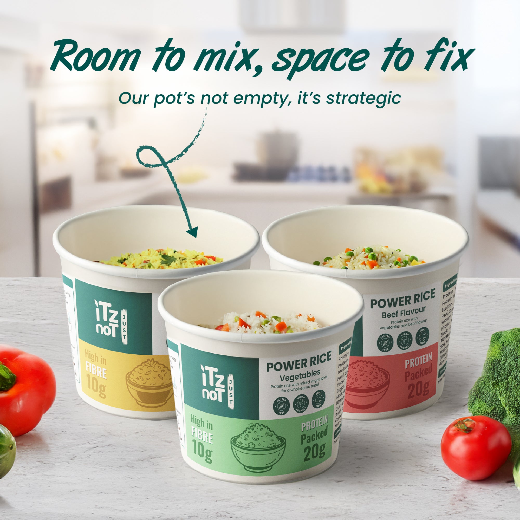 iTz noT Just Protein Rice Pots - Combo Pack