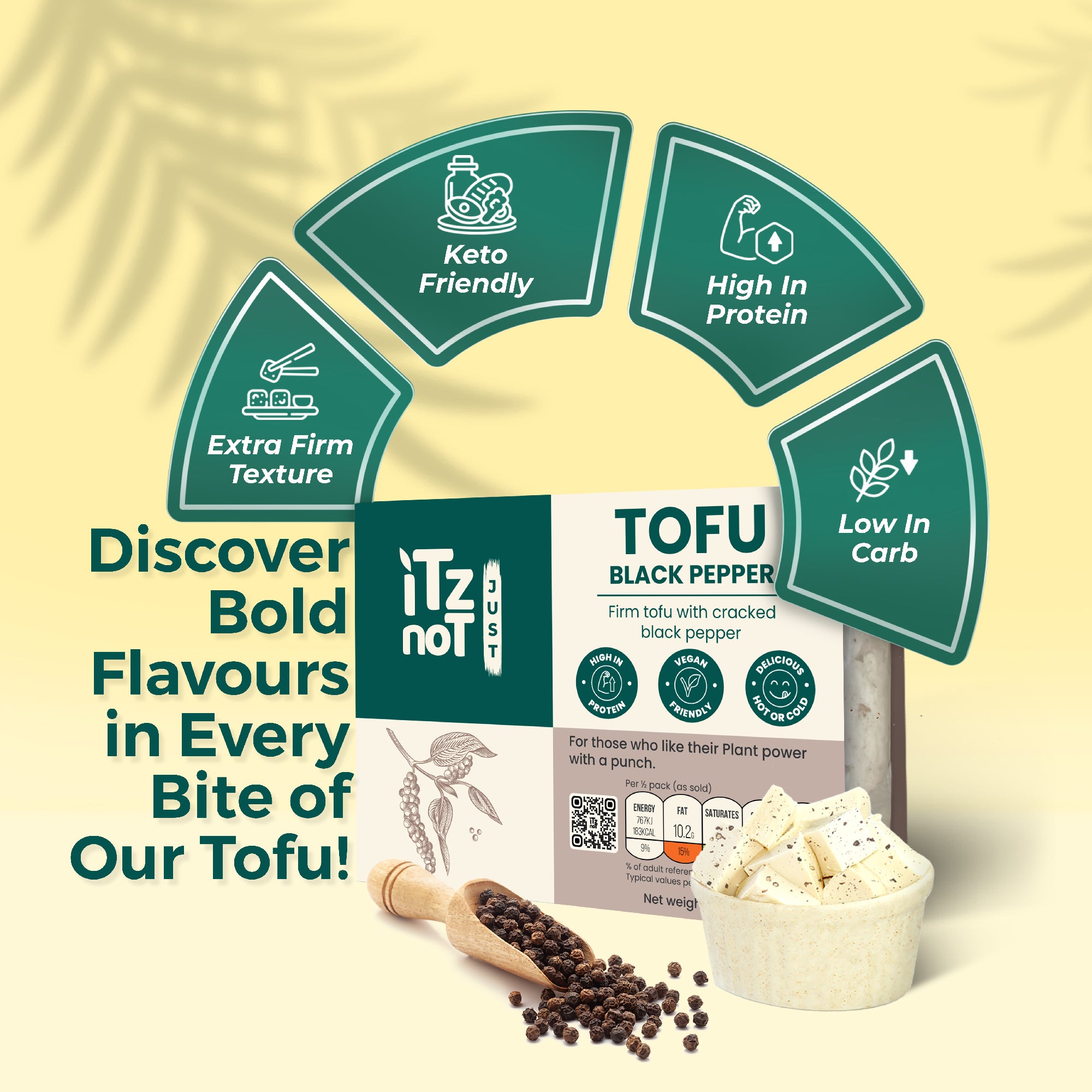 iTz noT Just Tofu Combo Pack. 6 Flavourful High Protein Dairy Free Tofu.