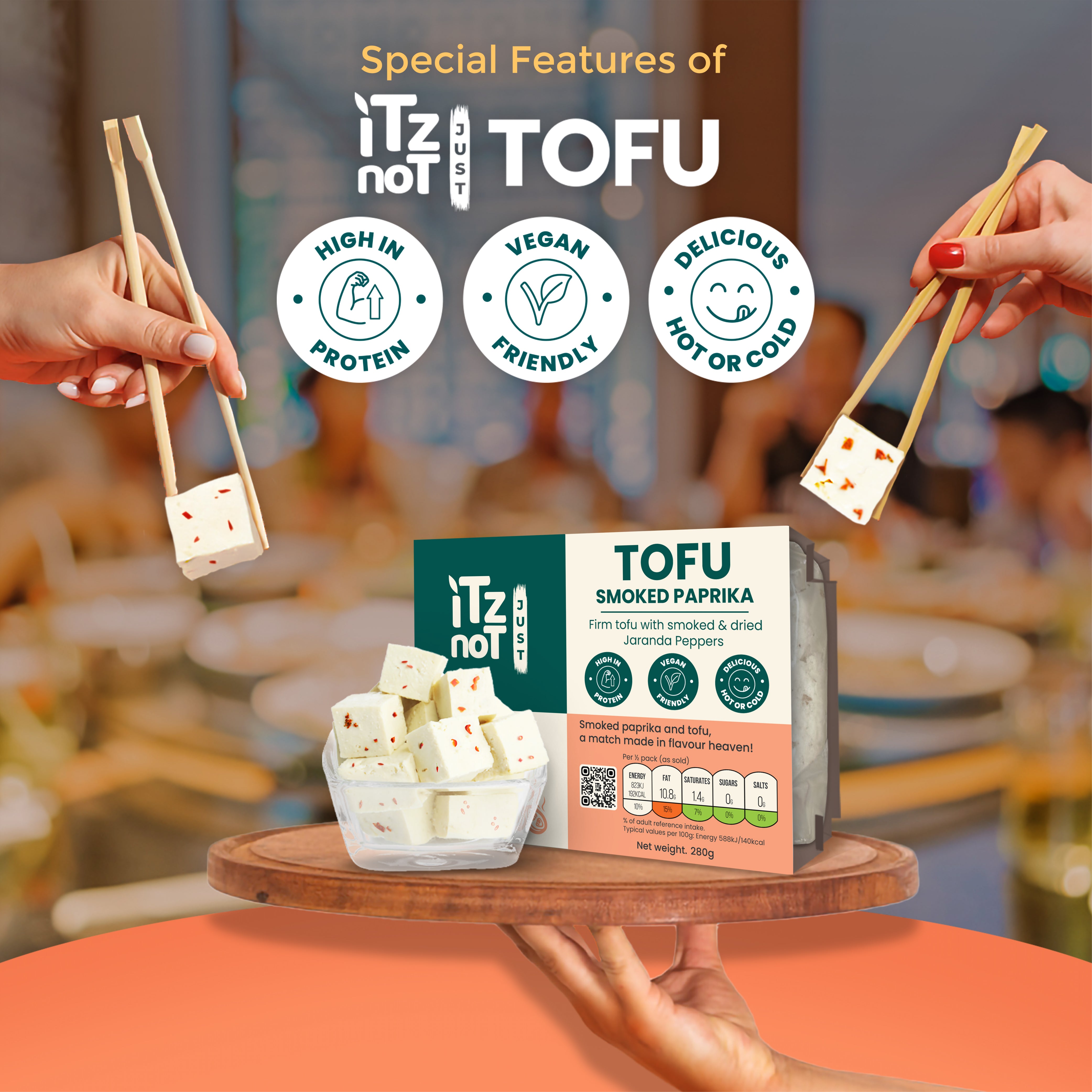 iTz noT Just Tofu Combo Pack. 6 Flavourful High Protein Dairy Free Tofu.