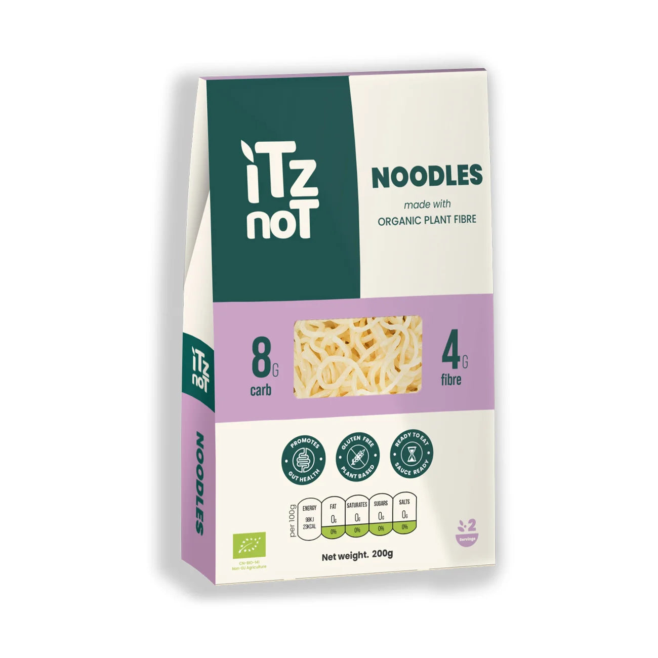 iTz noT Noodles Organic Plant Fibre Yam, Ready to Eat, 100% Natural, Gluten Free, 200g