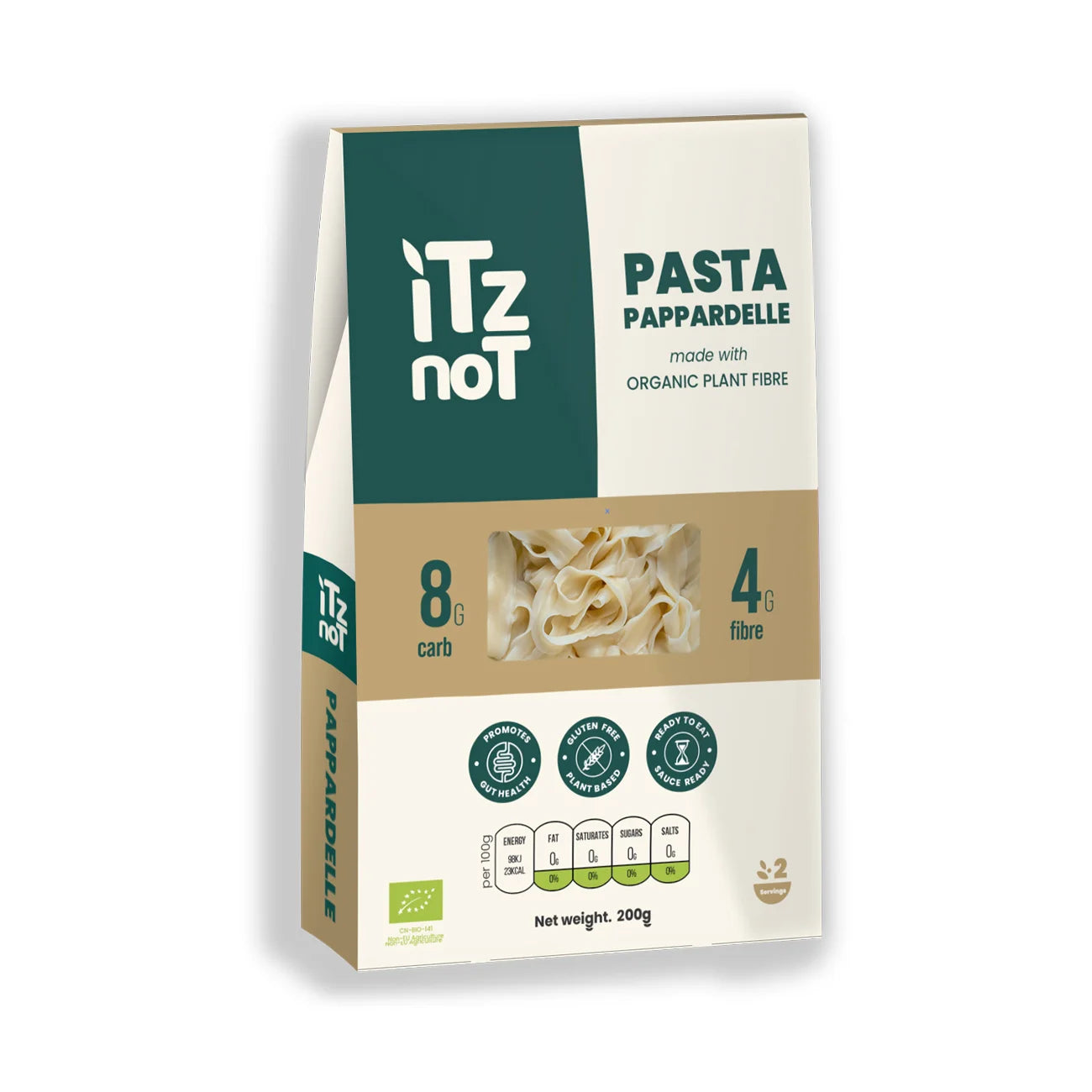 iTz noT Pasta Pappardelle Organic Plant Fibre Yam, Ready to Eat, 100% Natural, Gluten Free 200gm