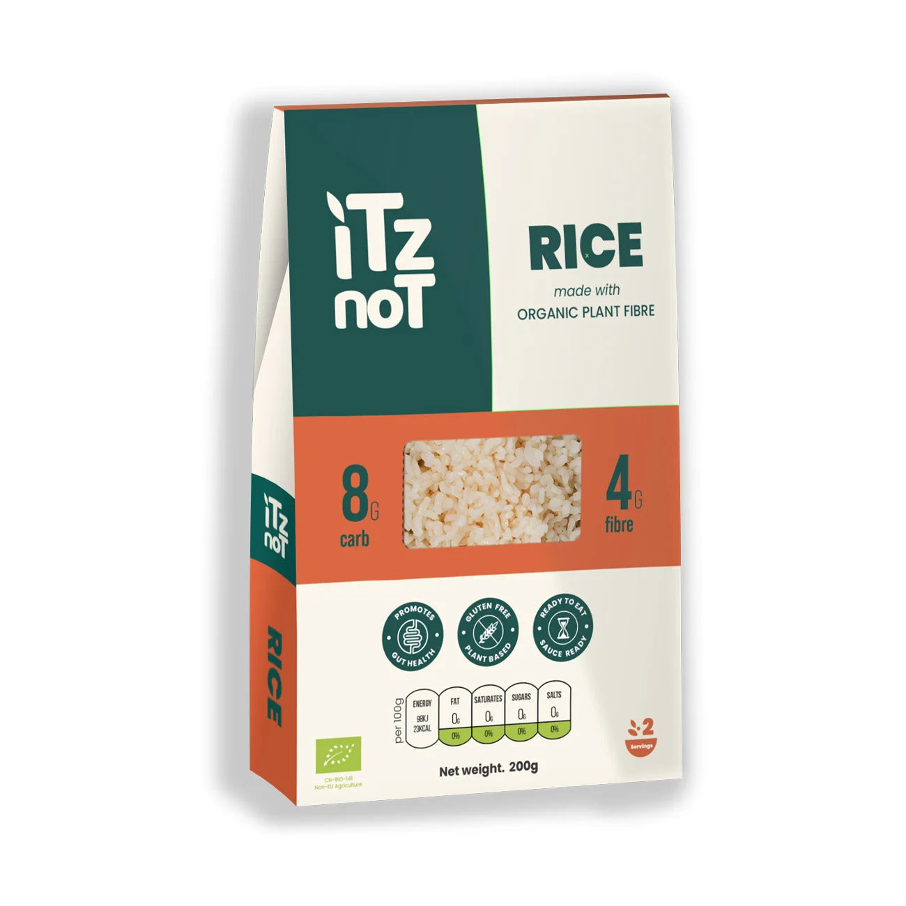 iTz noT Rice, Organic Plant Fibre Yam, Ready to Eat, 100% Natural, Gluten Free 200gm