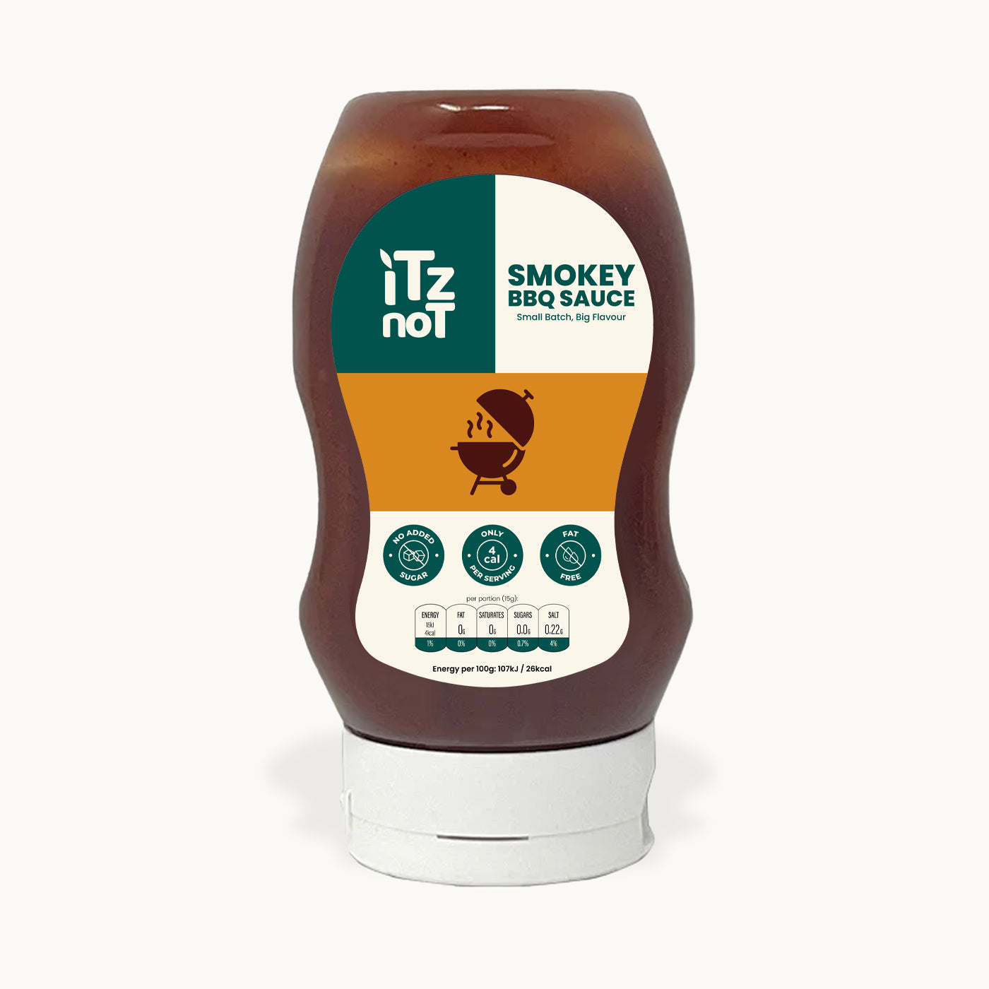 iTz noT SMOKEY BBQ Sauce, The Ultimate Smokey  and Tangy BBQ Sauce, Vegan BBQ Sauce for Burgers, add Tofu. No Added Sugar, Low Calorie and Keto Friendly, Pack of 300ML