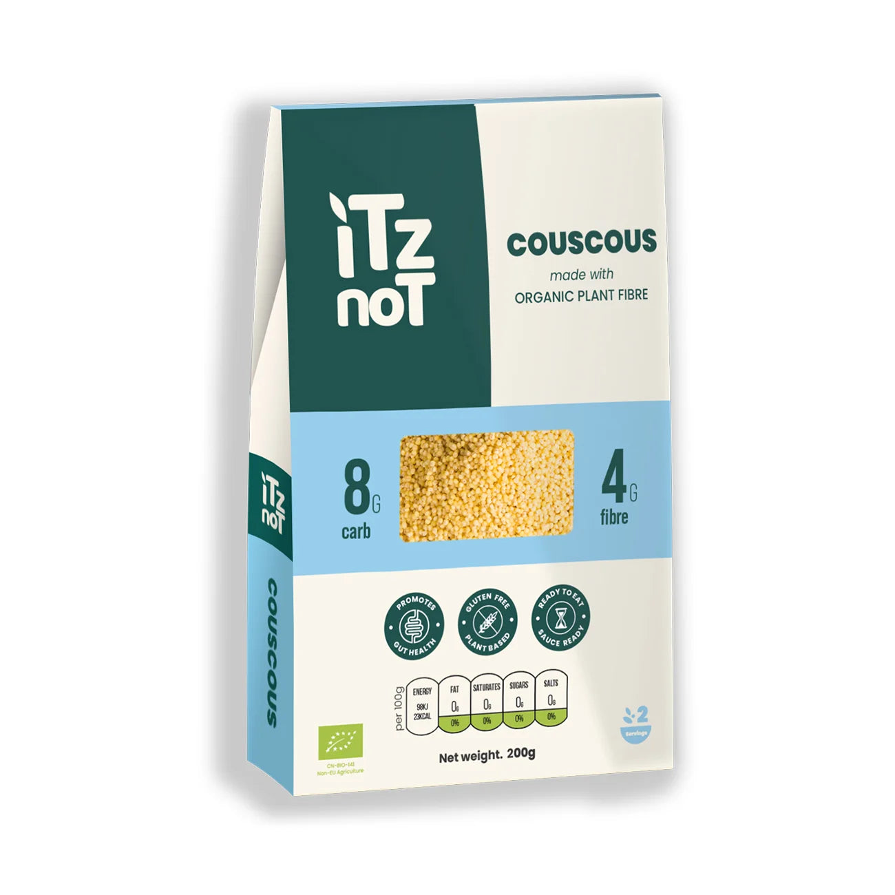 iTz noT Couscous Organic Plant Fibre Yam, Ready to Eat, 100% Natural, Gluten Free 200gm