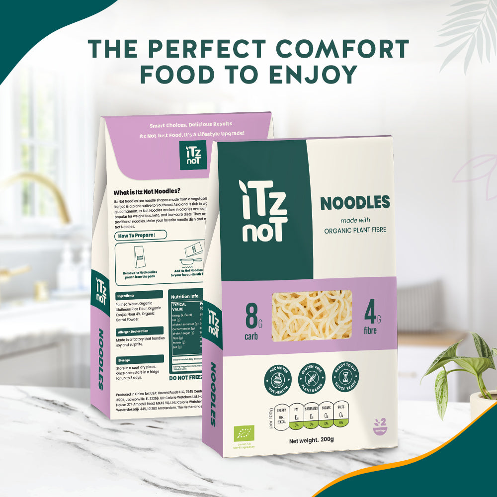 iTz noT Noodles Organic Plant Fibre Yam, Ready to Eat, 100% Natural, Gluten Free 200gm