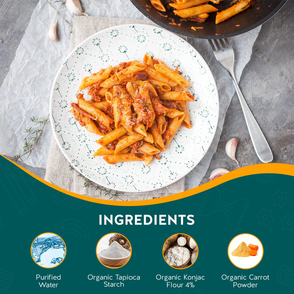 iTz noT Pasta Penne Organic Plant Fibre Yam, Ready to Eat, 100% Natural, Gluten Free 200gm