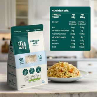iTz noT Just Protein Rice: Power Up Your Meals with Plant-Based Protein & Fiber.