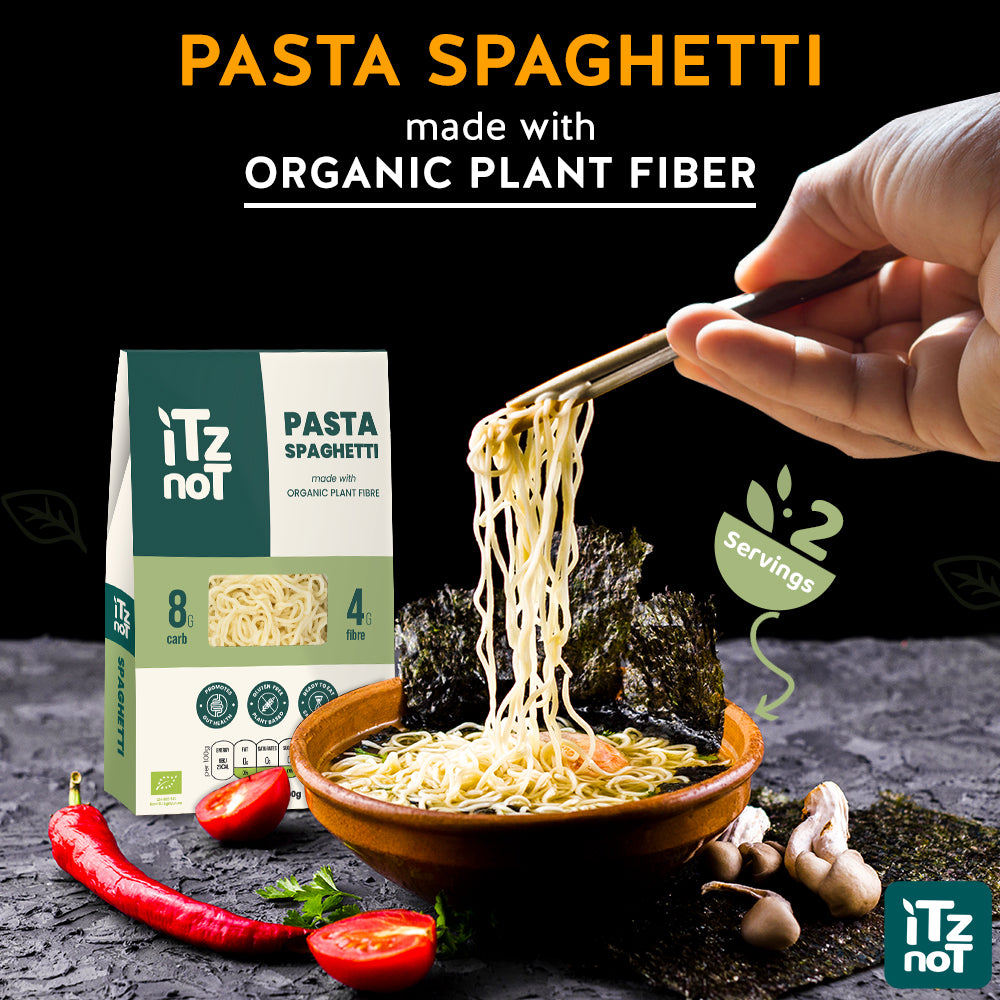 iTz noT Pasta Spaghetti Organic Plant Fibre Yam, Ready to Eat, 100% Natural, Gluten Free, 200g