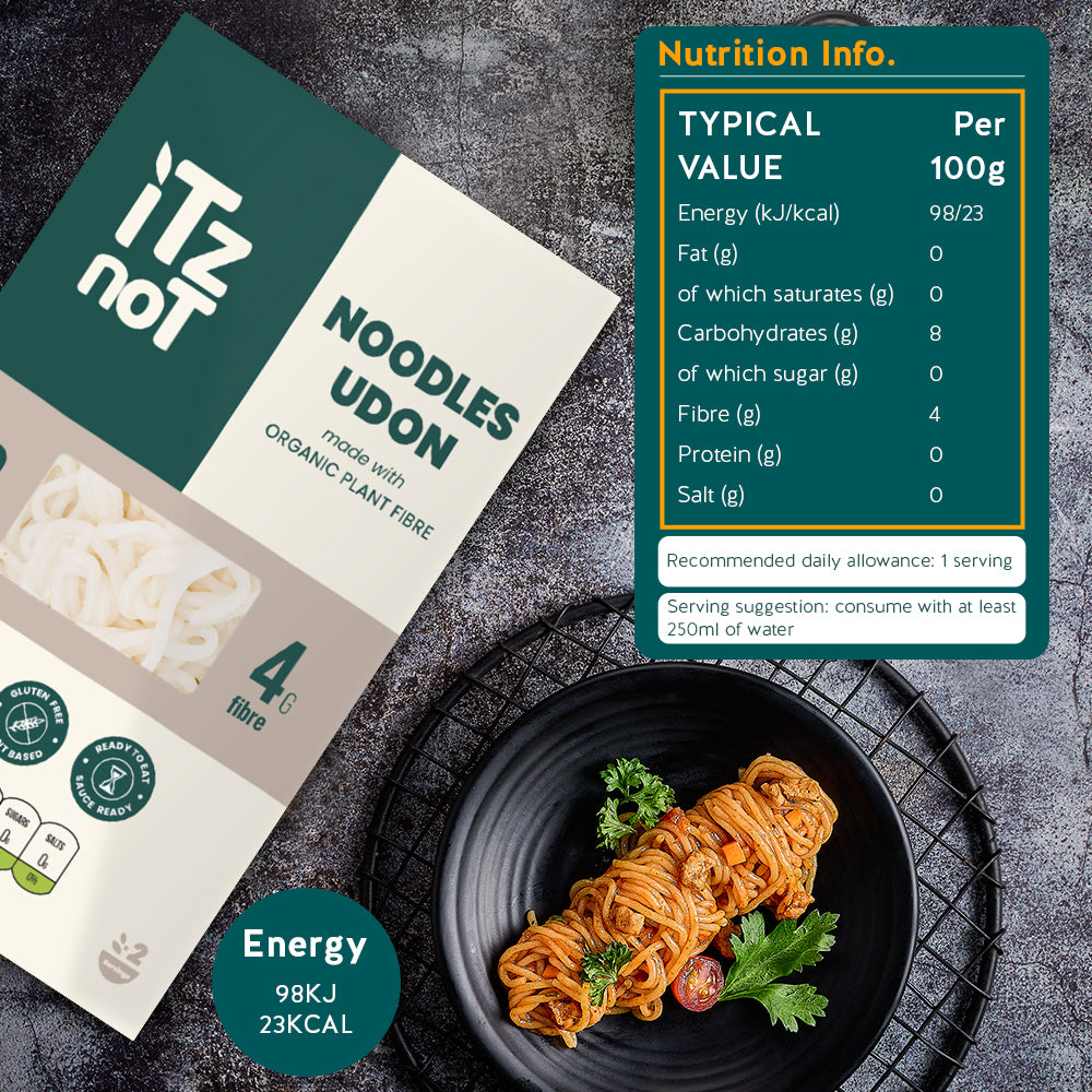 iTz noT Noodles Udon Organic Plant Fibre Yam, Ready to Eat, 100% Natural, Gluten Free 200gm